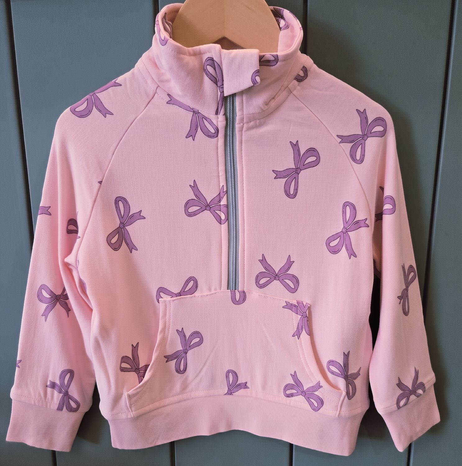 Silkberry Fleece Half Zip Bow