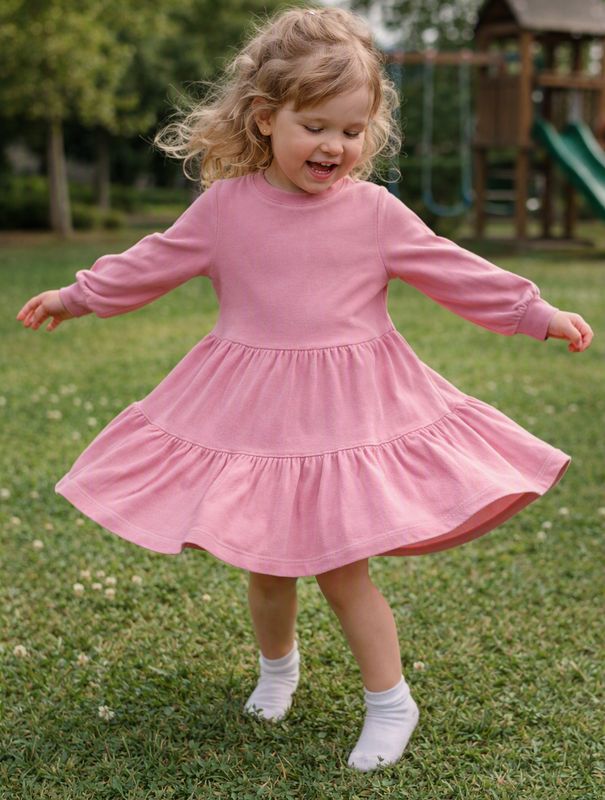 Silkberry Fleece Dress Mauve