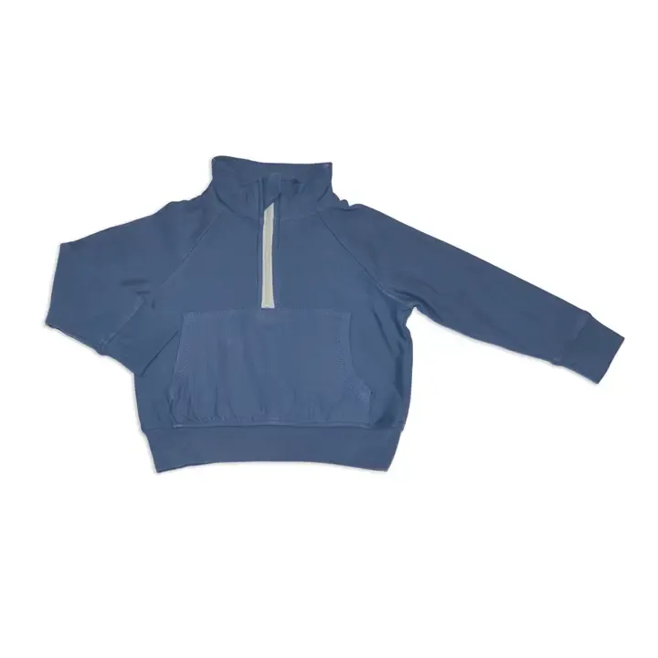Silkberry Fleece Half Zip Indigo