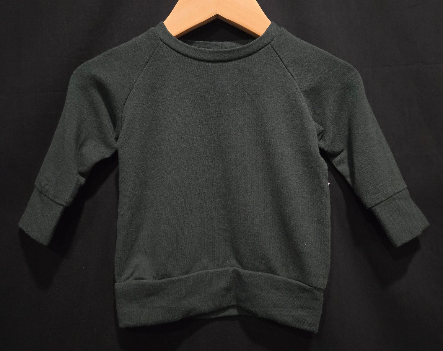 Used Nb-6m Posh &amp; Cozy Green Long sleeve