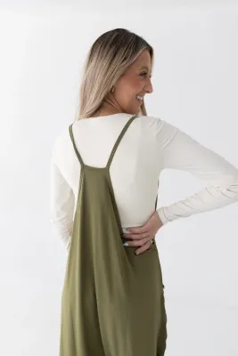 Ploom Adult Olive Overalls