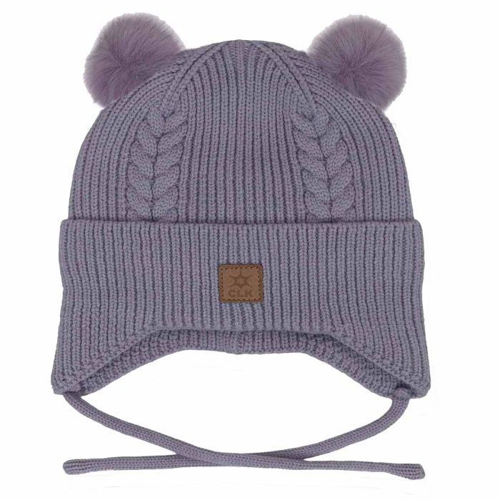 Calikids Knit Hat Two Pom poms