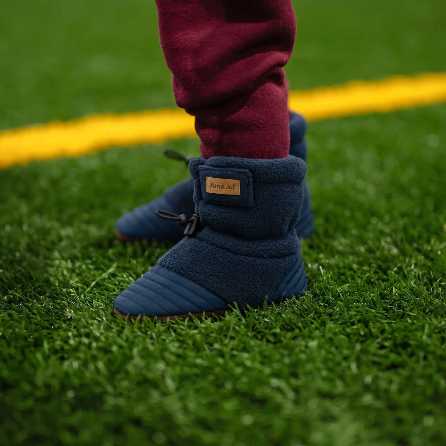 Dark Navy Baby Stay Put Cozy Booties