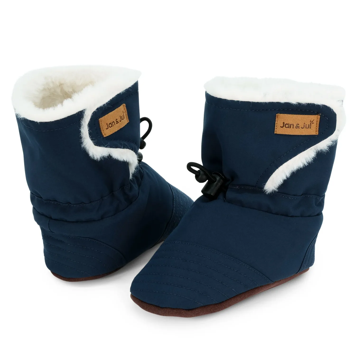 Dark Navy Baby Stay Put Winter Booties