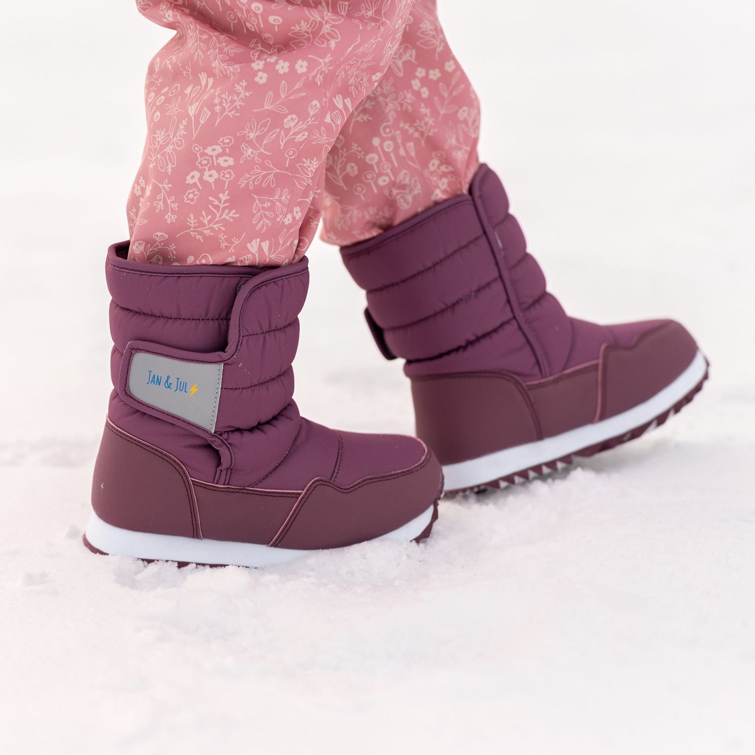 Dark Plum Toasty Dry Tall Puffy Winter Boots