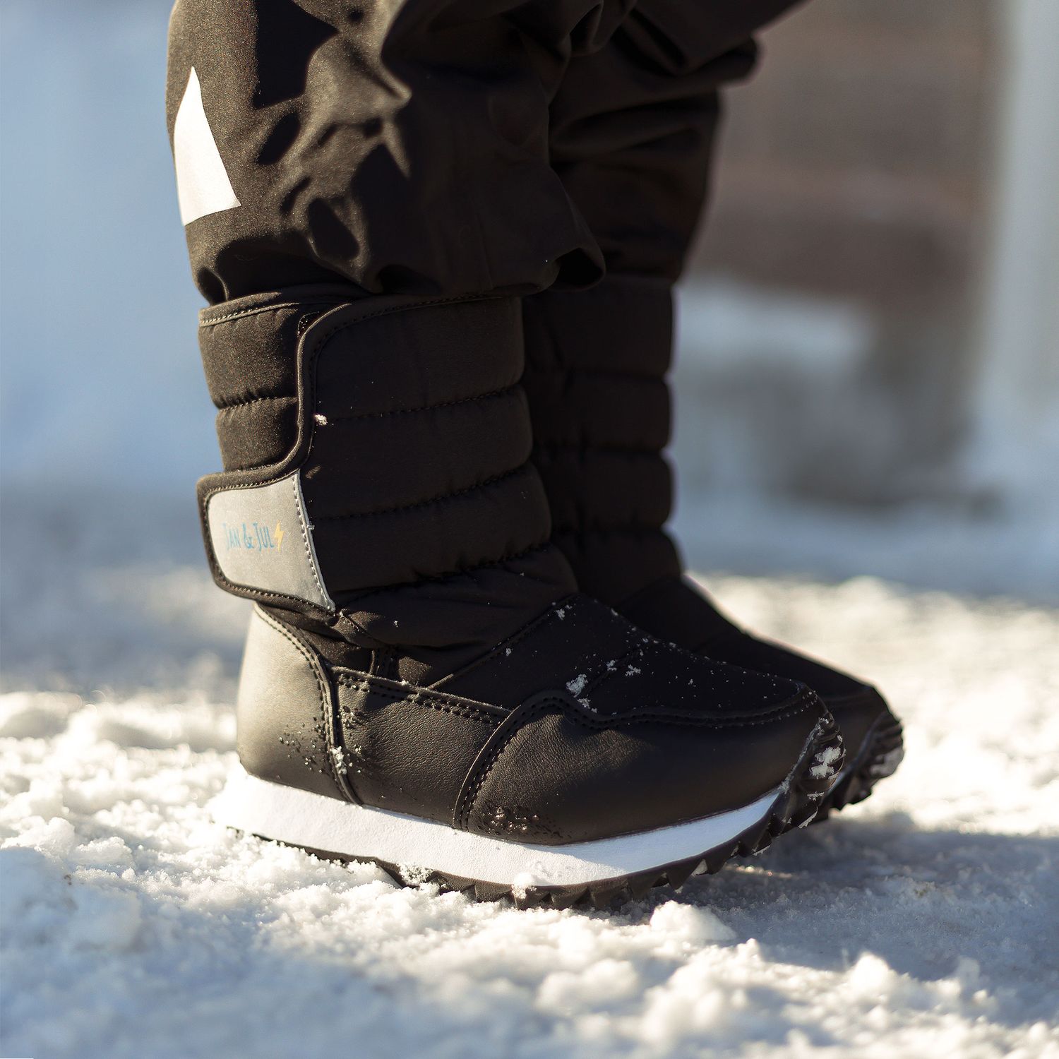 Black Toasty Dry Tall Puffy Winter Boots