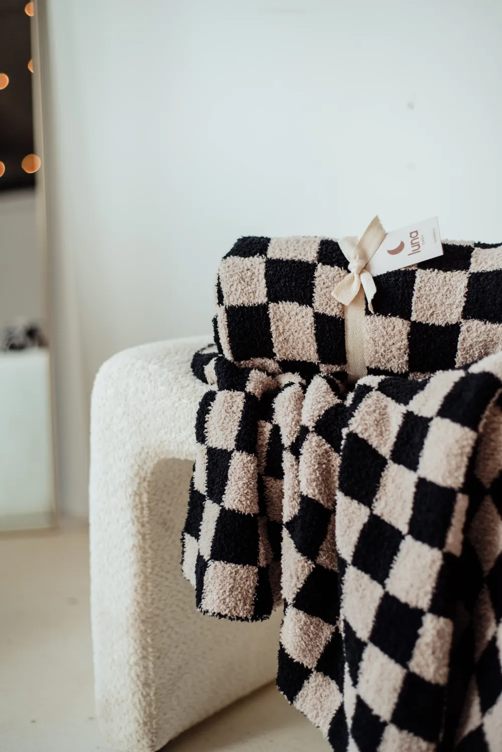 Luna Mama Checkered Blanket