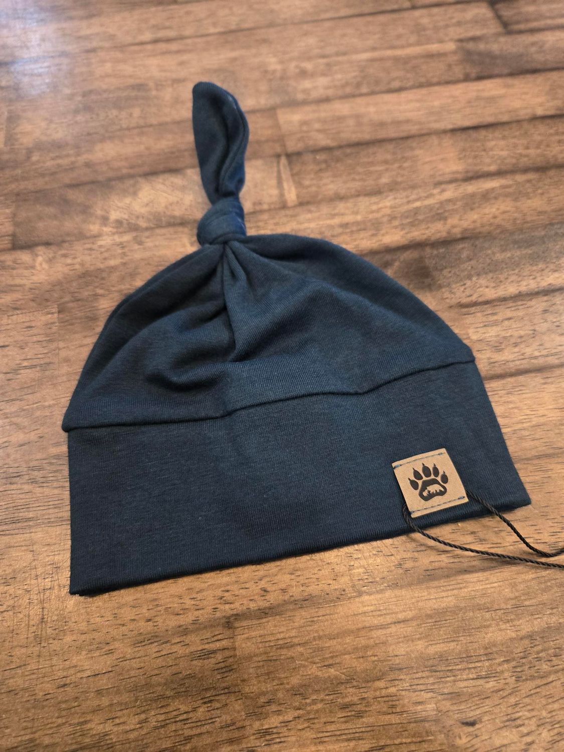Top Knot Hat Beanie: Evergreen / Newborn