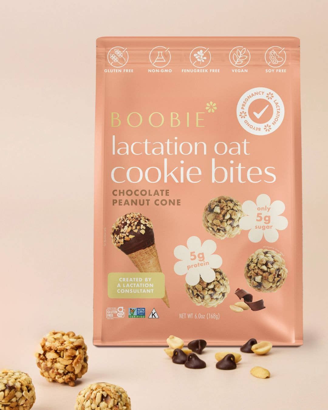 Lactation Cookies Chocolate peanut cone