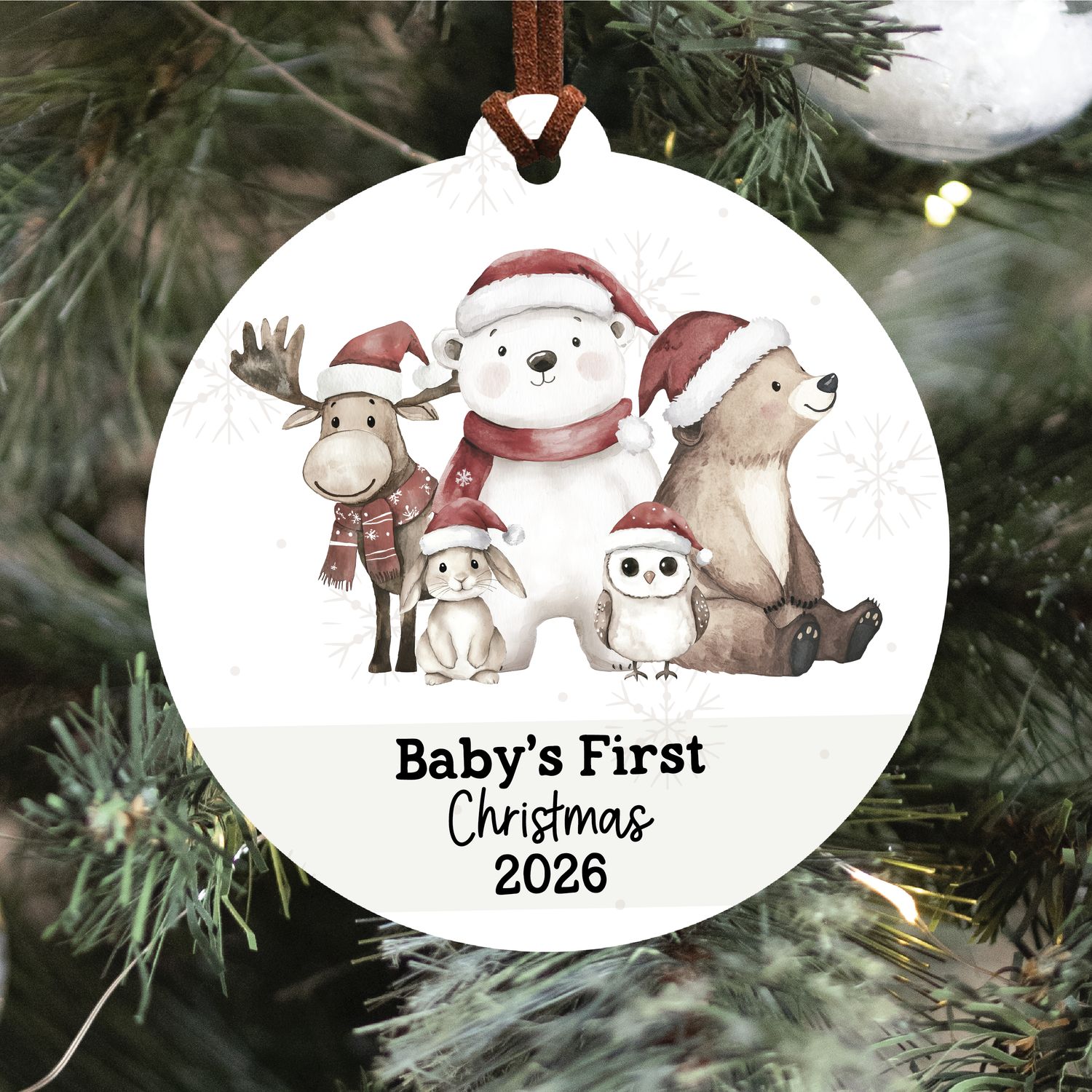 Baby's First Christmas Ornament 2026 | Festive Friends 2