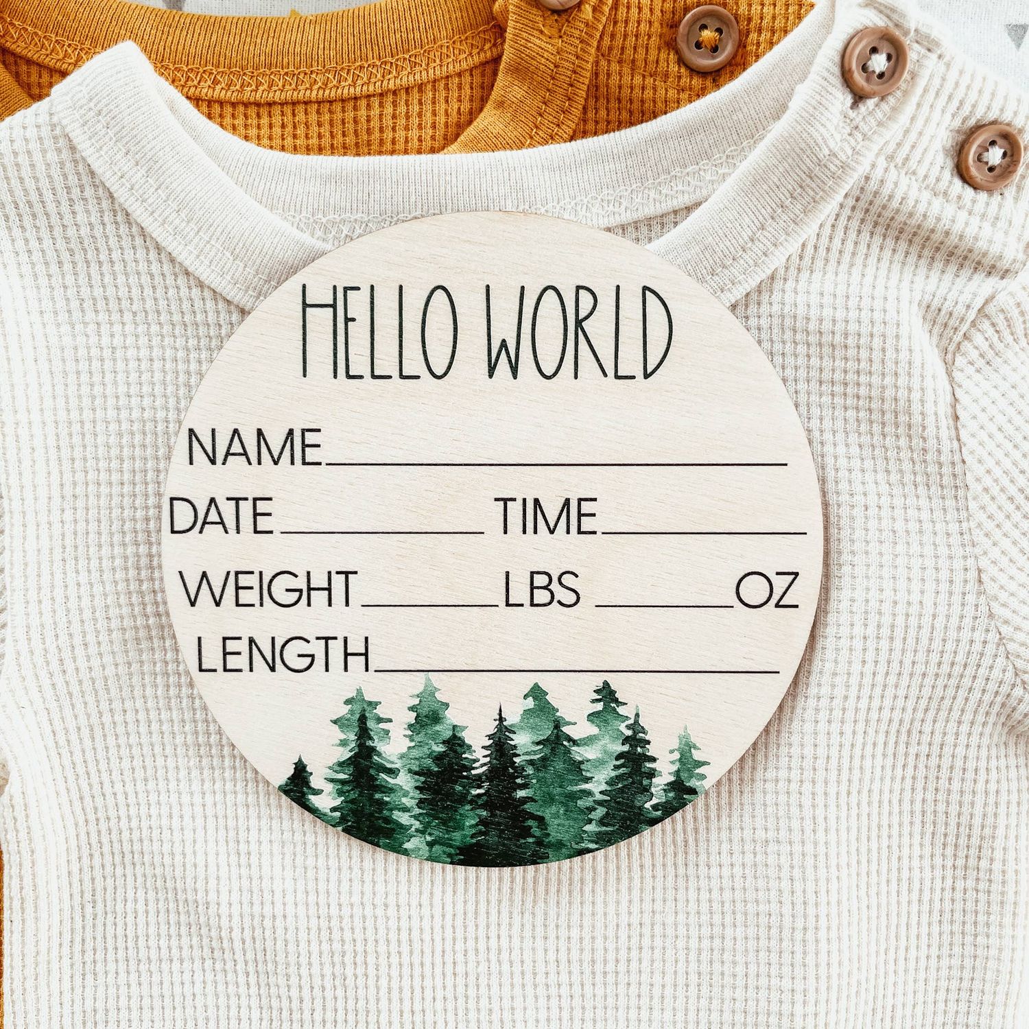 Tree Birth Announcement Sign