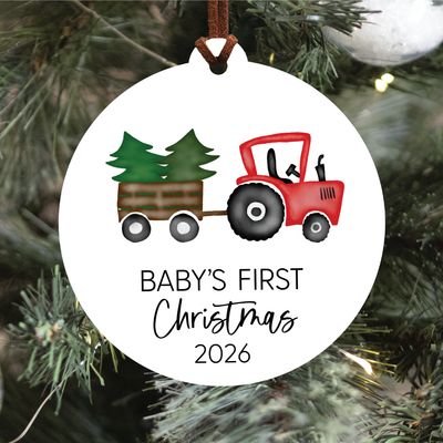 Baby's First Christmas Ornament 2026 | Red Tractor