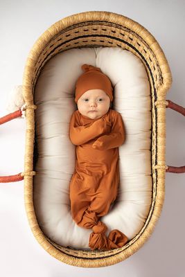 Orange Western Knotted Gown & Hat