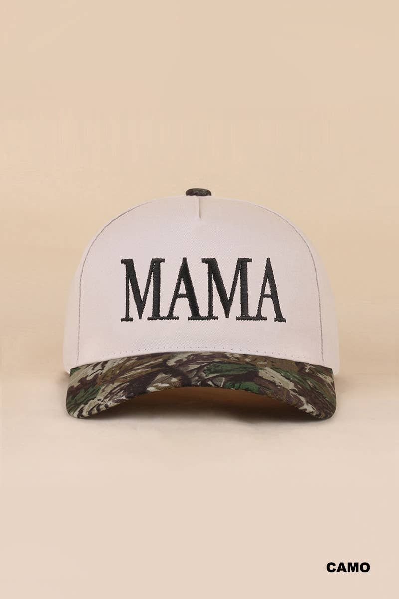 Mama Canvas Cotton Cap: CAMO