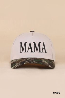 Mama Canvas Cotton Cap: CAMO