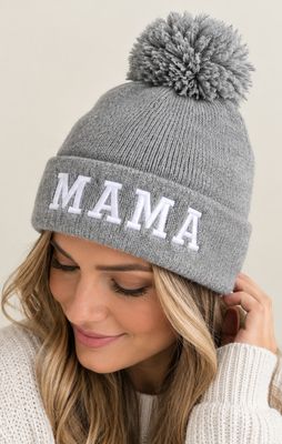 Mama Chenille Toque : GREY