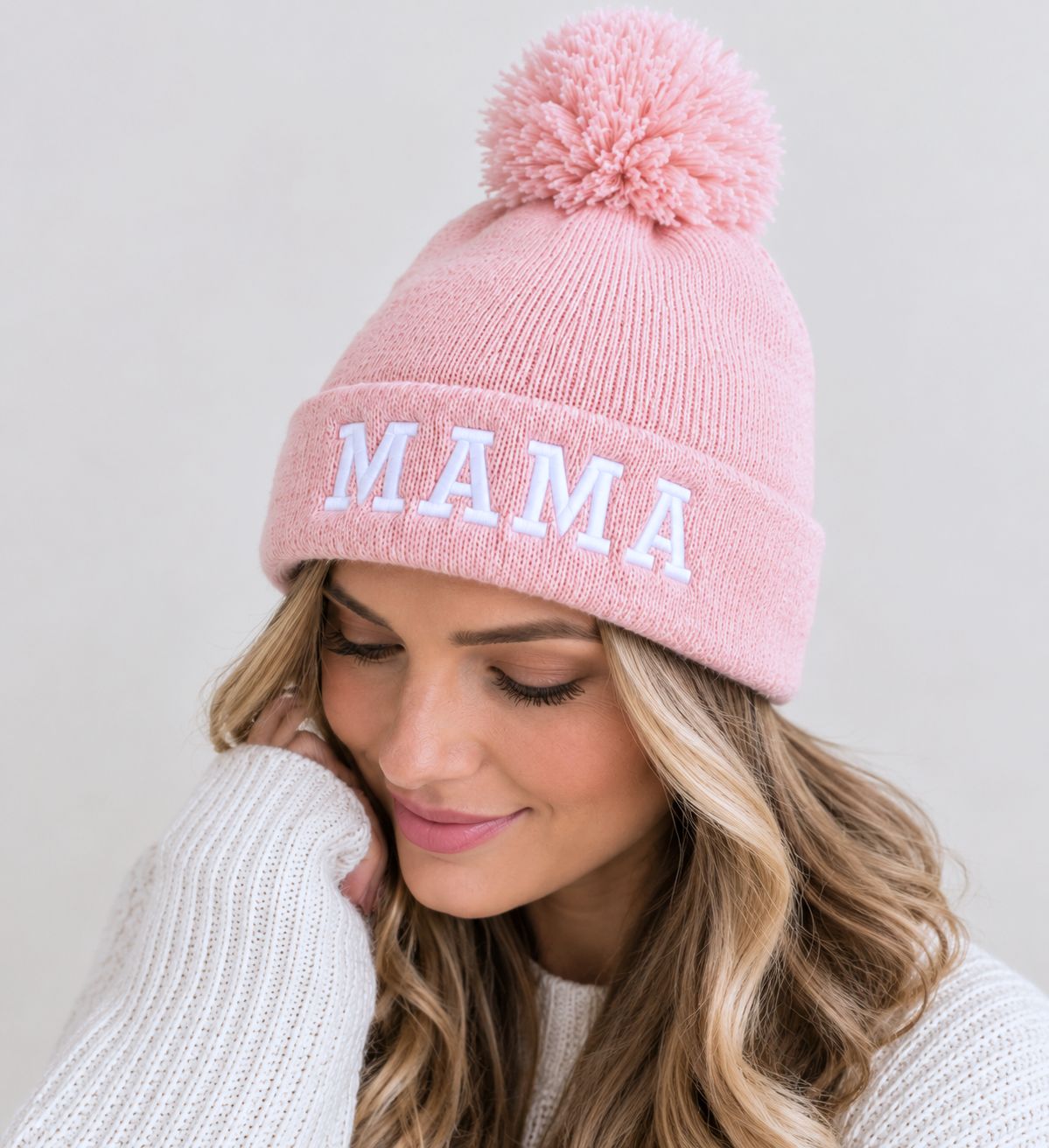 Mama Chenille Toque : Light ROSE