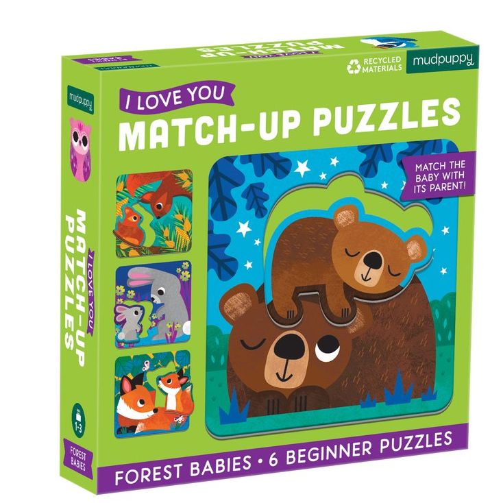 Forest Babies I Love You Match-Up Puzzles Book