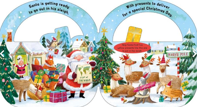 Carry-Along Tab Book: Santa's Sleigh Book