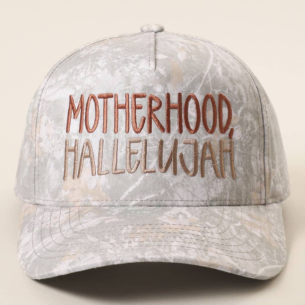MOTHERHOOD HALLELUJAH Camo Trucker Hat