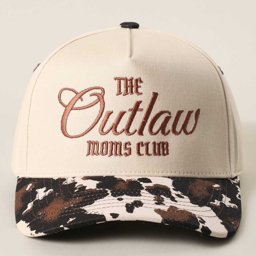 THE OUTLAW MOMS CLUB Two-Tone Trucker Hat: COW