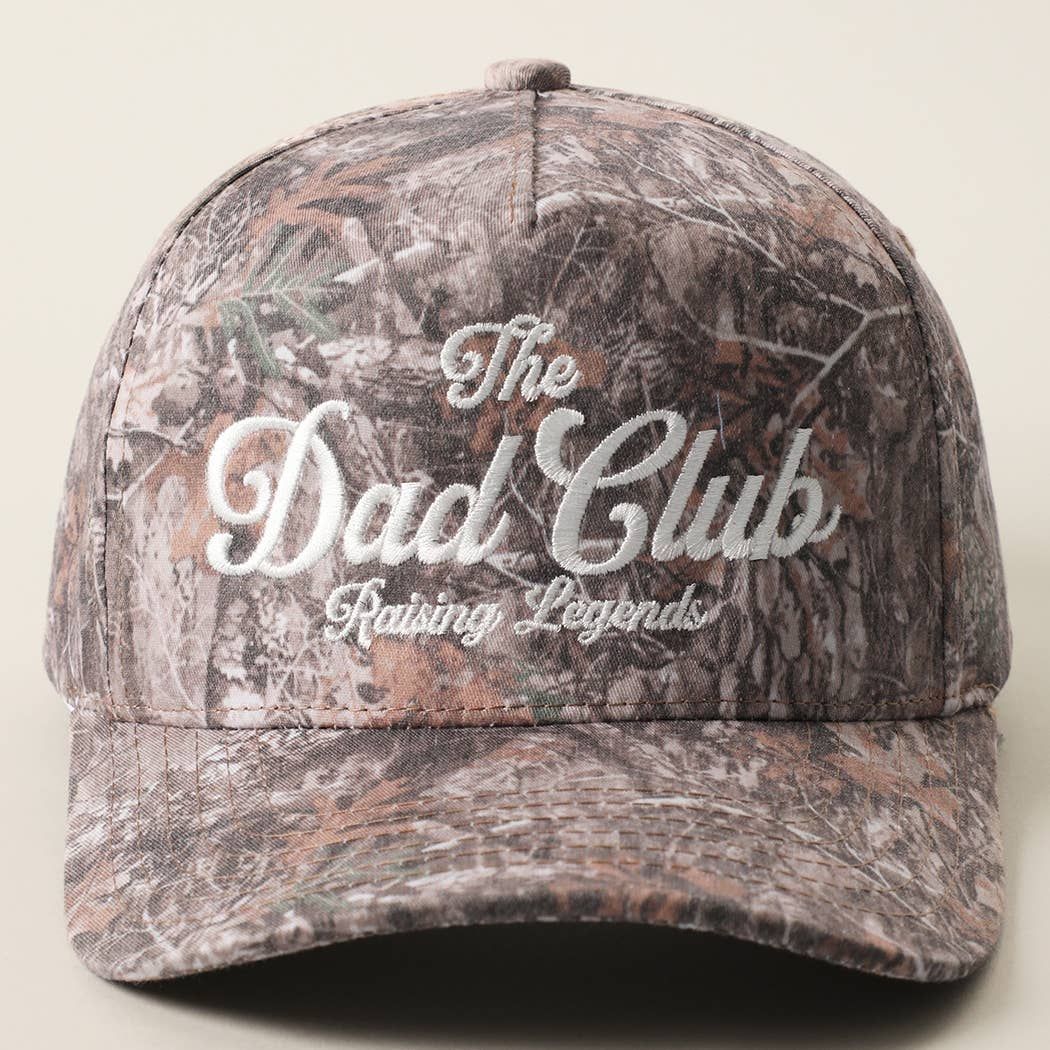 THE DAD CLUB RAISING LEGENDS Camo Trucker Hat: DK CAMO