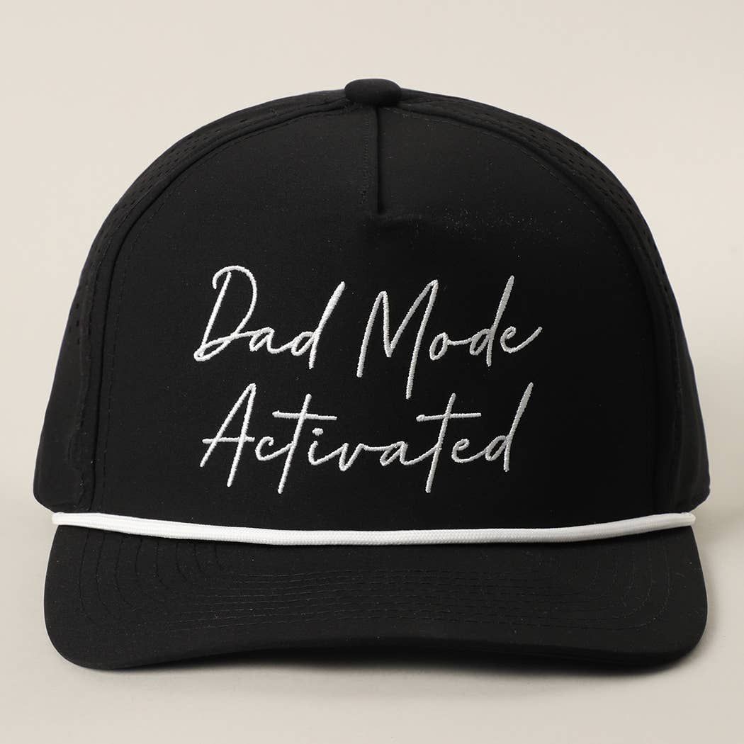 Dad Mode Activated Trucker Hat: BLACK / ONE SIZE