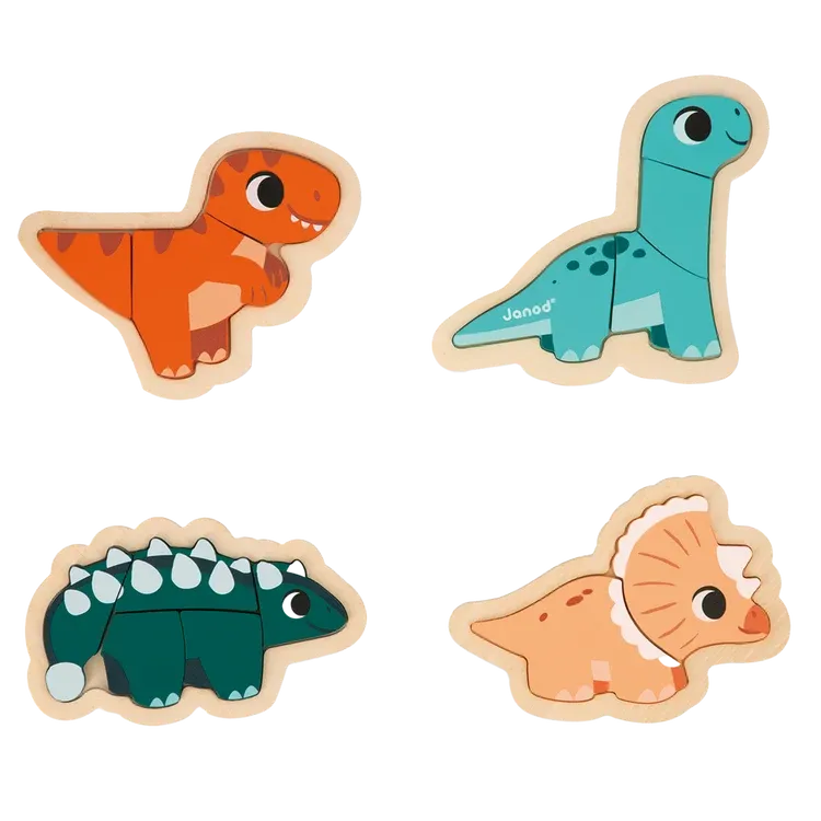 4Pk Dino Progressive Puzzles