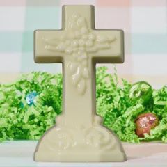3.75oz White Chocolate Cross