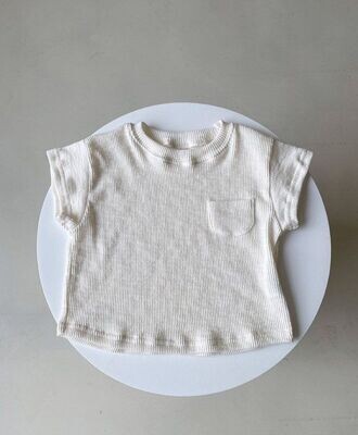 韓版嬰兒簡單清爽白色短袖T恤寶寶彈力半袖打底衫夏短袖套頭衫