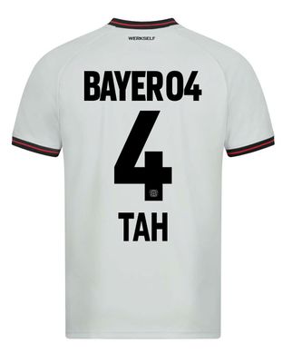 23-24 Bayer Leverkusen JONATHAN TAH 4 Away Soccer Jersey