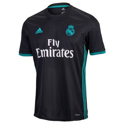 17-18 Real Madrid Away Black Retro Jersey