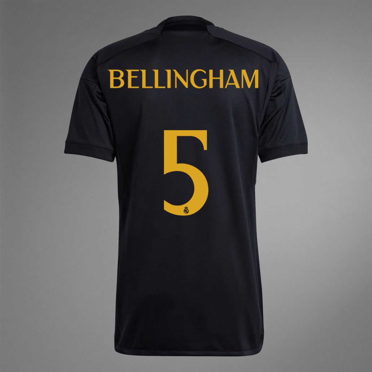 Real Madrid Third Jude Bellingham #9 Black Jersey Kit 2023/2024