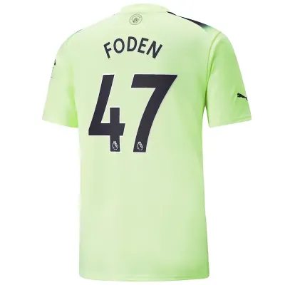 Manchester City Phil Foden 47 Third Jersey Shirt 22/23