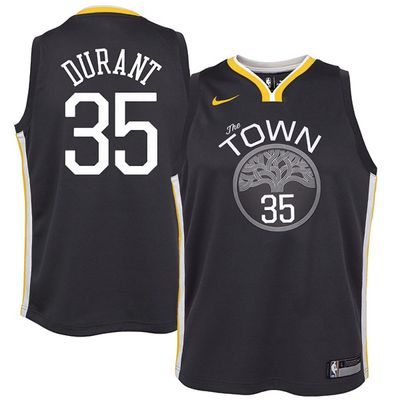 Golden State Warriors Kevin Durant Black Swingman Jersey