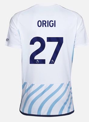 Nottingham Forest Home Divock Origi #27 Away Jersey 2023-2024