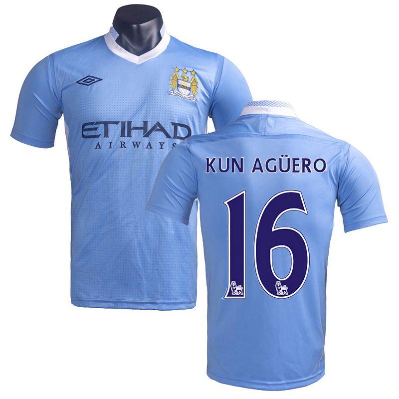 11-12 Manchester City Home Retro Jersey Kun Agüero 16