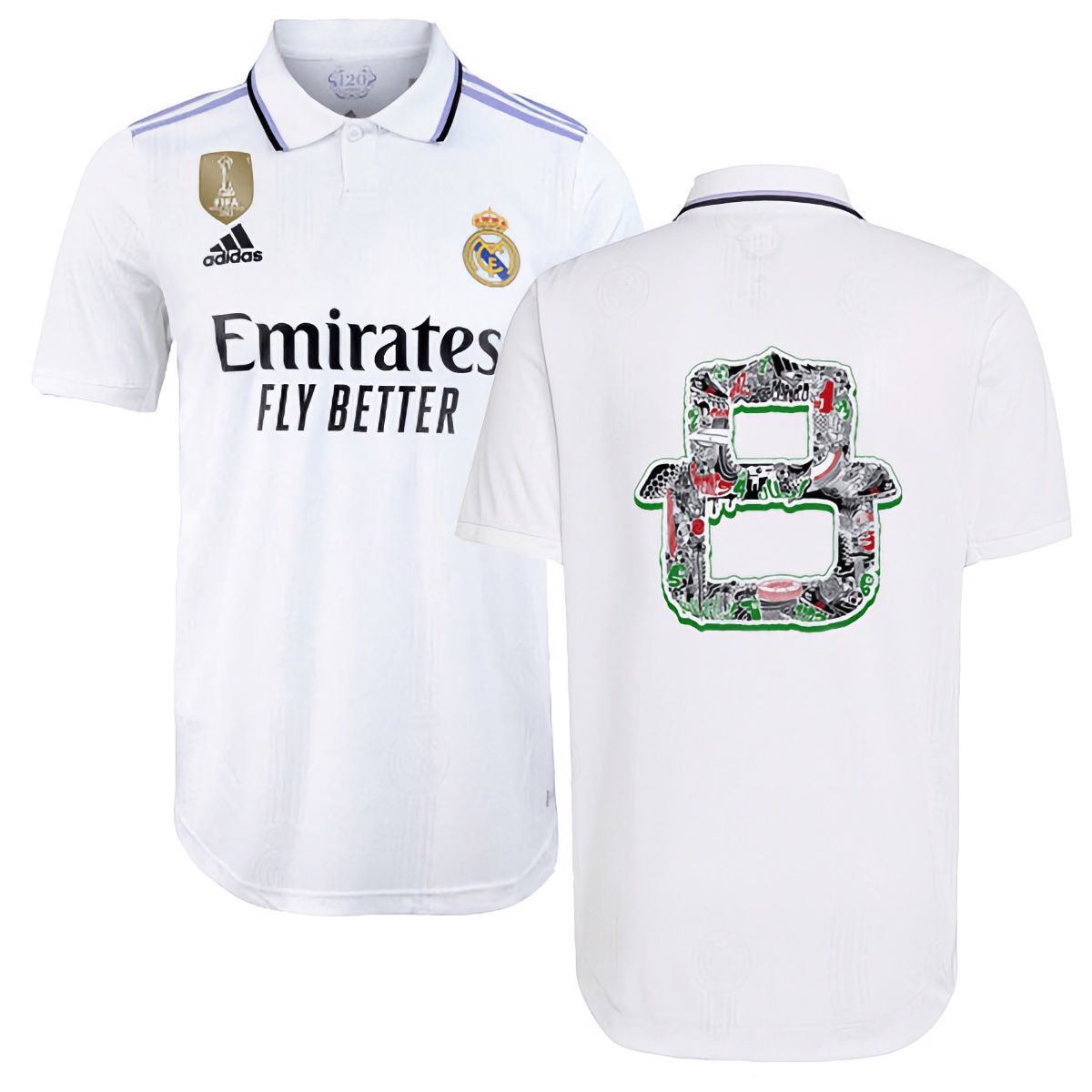 22-23 Real Madrid 8th Club World Cup Champions Jersey (Player Version)