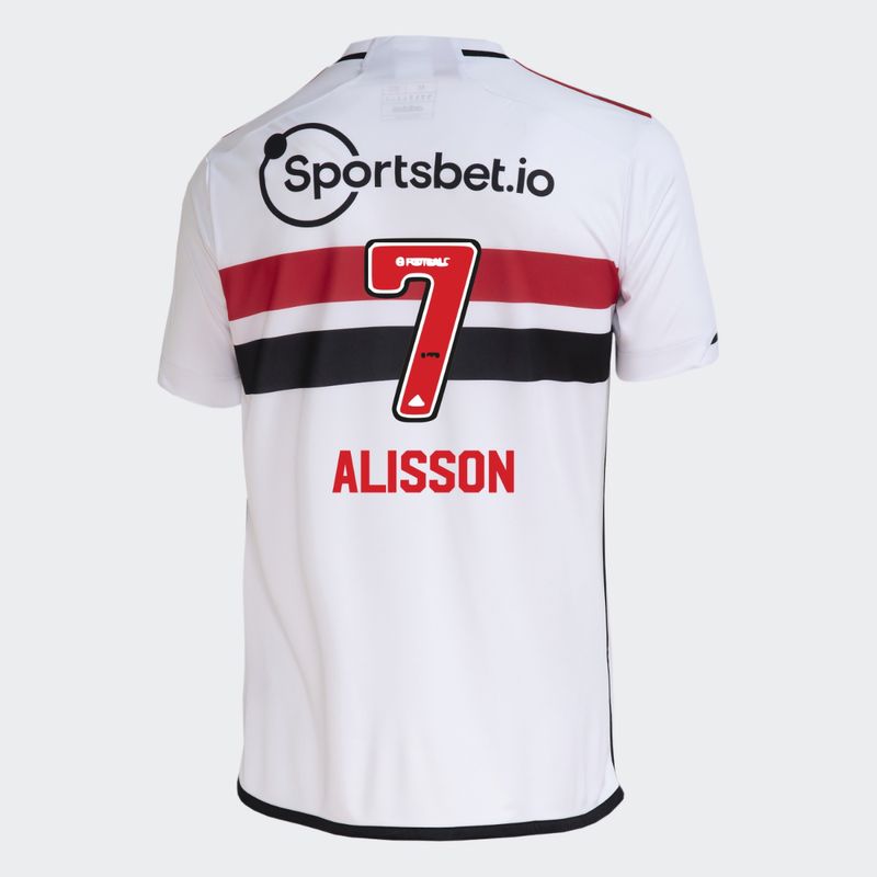 Sao Paulo FC Alisson 7 Home Jersey 2023/24