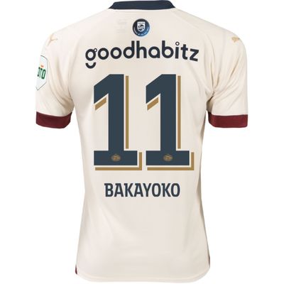 PSV Eindhiven Johan Bakayoko #11 Away Jersey 2023/2024