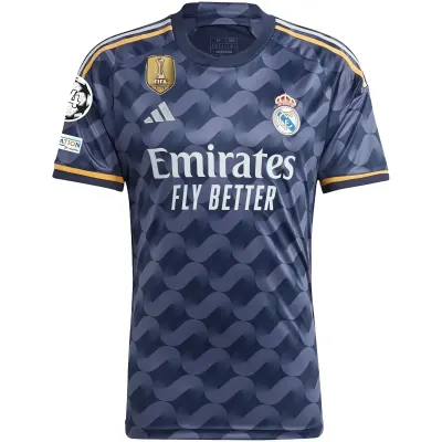 Real Madrid Away Jersey 2023/2024 With Champions League + Club World Cup Patches