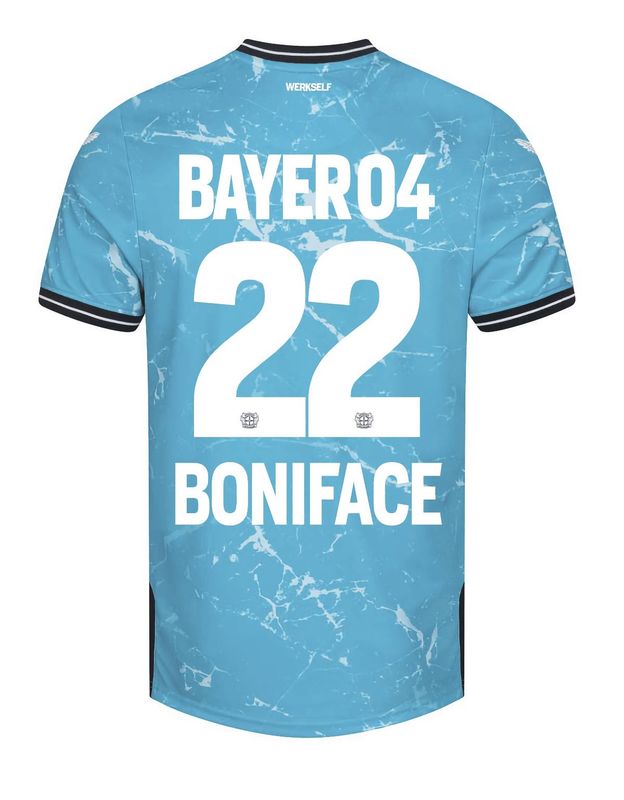 23-24 Bayer Leverkusen VICTOR BONIFACE 22 Third Soccer Jersey