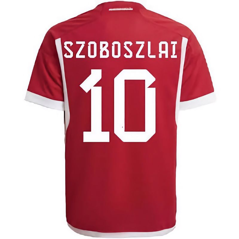 Hungary Home Dominik Szoboszlai #10 Jersey 2023/2024