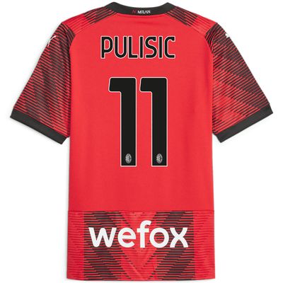 AC Milan Home Christian Pulisic #11  Jersey 2023-2024