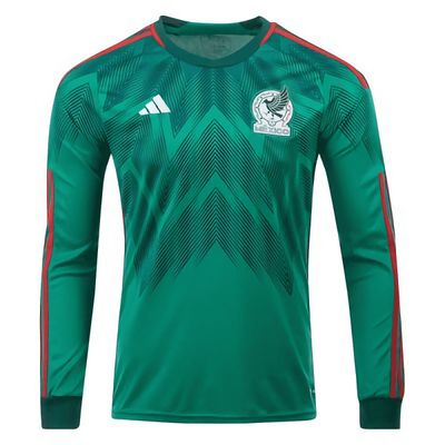 Mexico Home World Cup Long Sleeve Jersey 2022