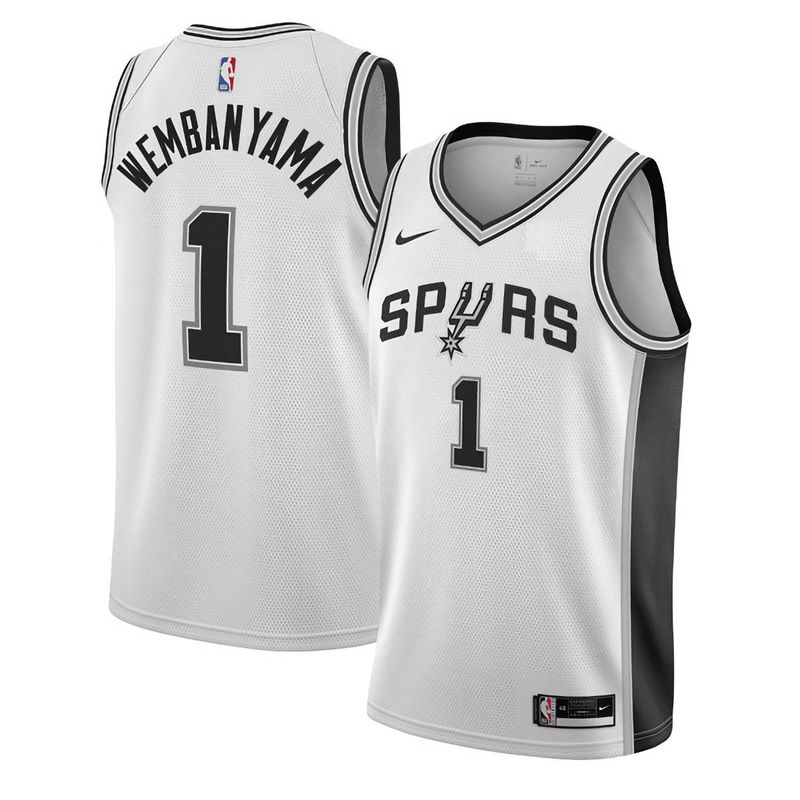 2022-23 San Antonio Spurs Victor Wembanyama 1 White Association Jersey