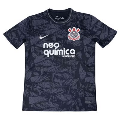 22-23 Corinthians Training Black Patterns Jersey