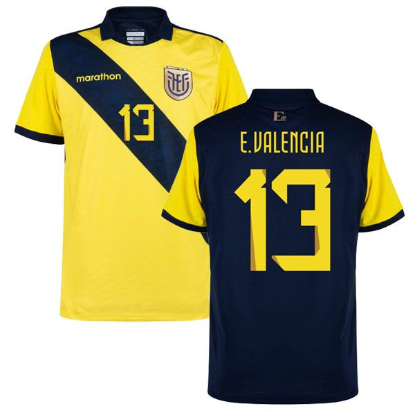 24-25 Ecuador Home E.VALENCIA 13 Jersey