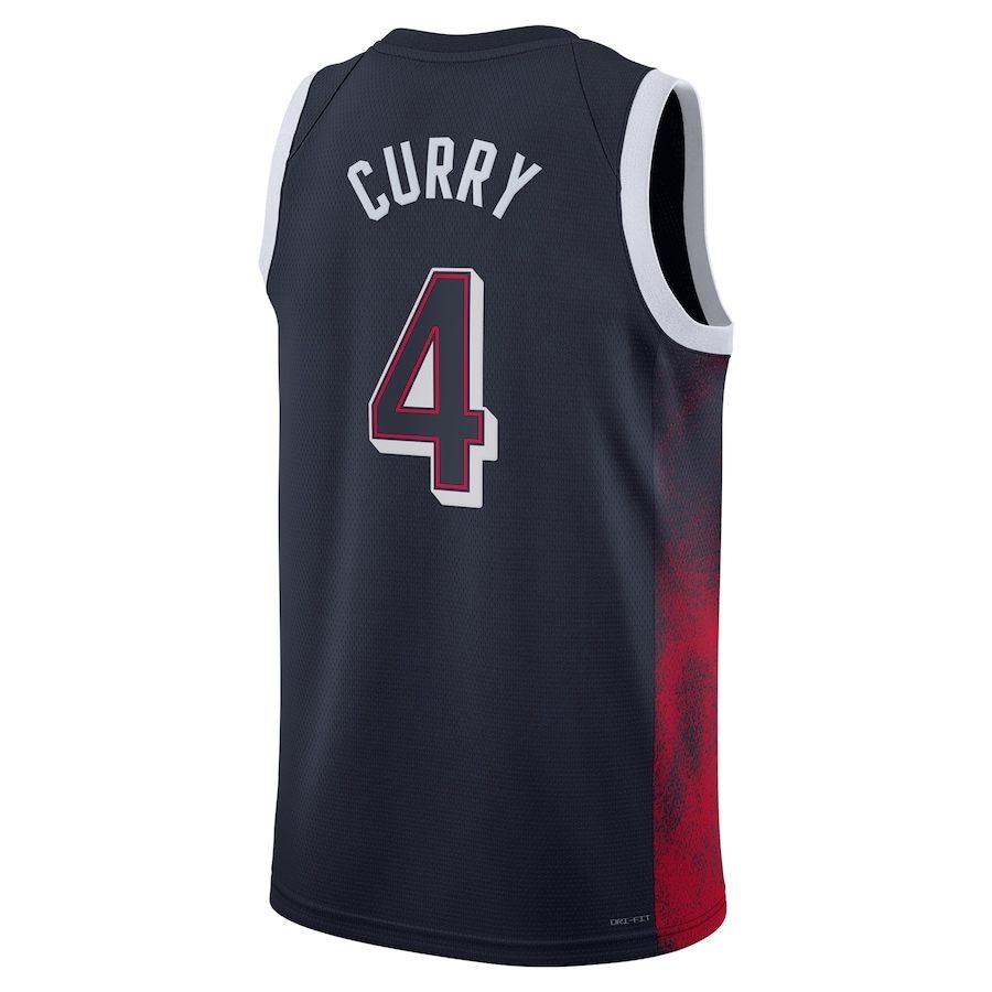 Stephen Curry #4 Navy Men's USA Basketball 2024 Swingman Player Jersey