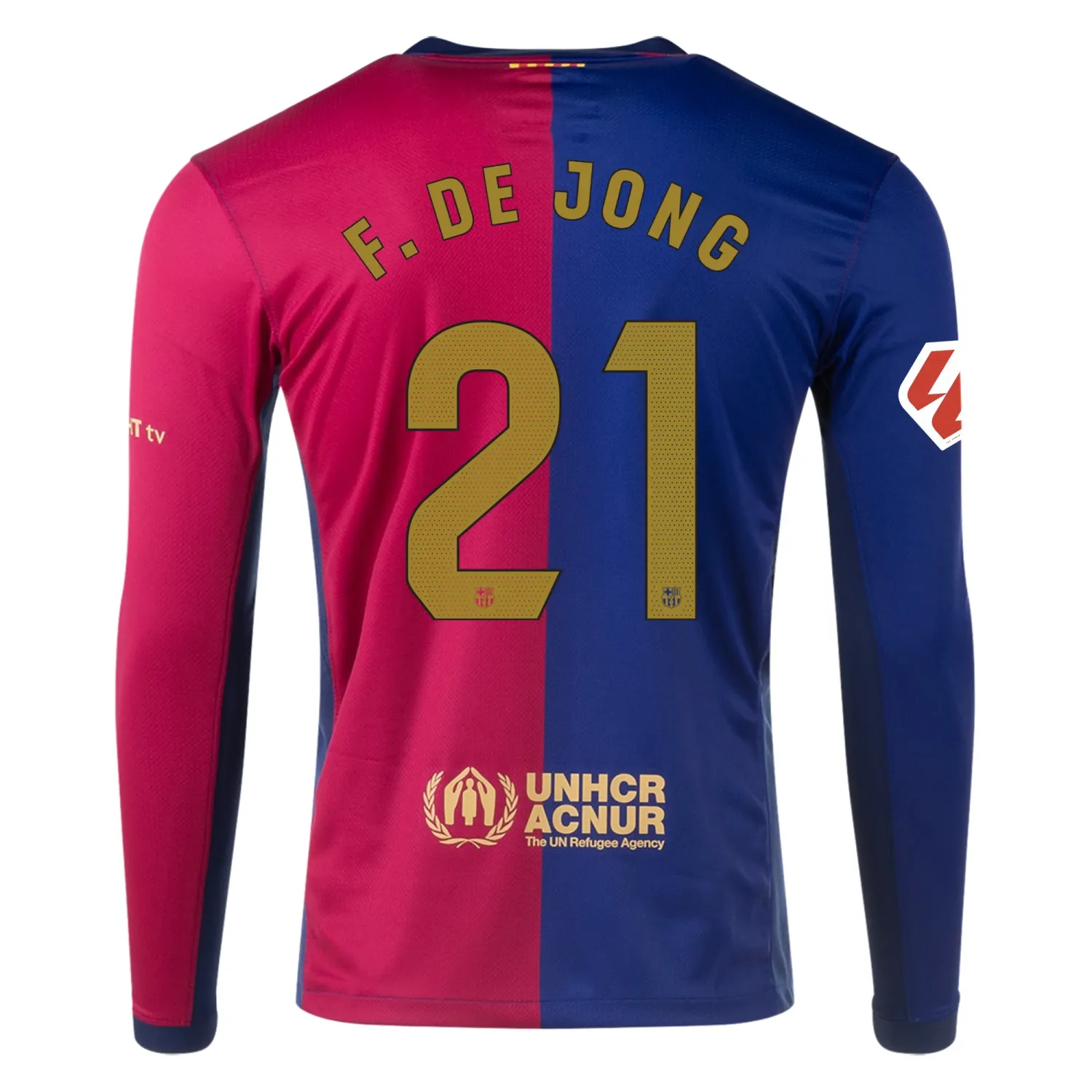 24-25 Barcelona Home F. De Jong 21 Long Sleeve Jersey